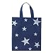 Produktbild 1x Einkaufstasche blau Motiv Stars | 38 x 42 cm | Polypropylen | PP-Non-Woven-Tasche | Vliestasche | Stofftasche | Tragetaschen | Tüten | Verpackung