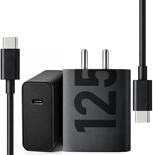 Motorola 125W Turbo Power Power Adapter with Cable for Motorola Edge 60 Pro, Fusion,Edge 50 Fusion,Edge 50 /Moto G45/G54/M...