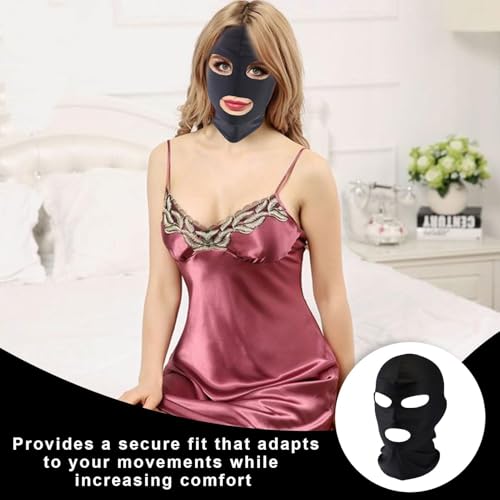 Banjiabb BDSM-Fetisch Maske 3 Stück - SM-Bondage Headgear für Männer und Frauen