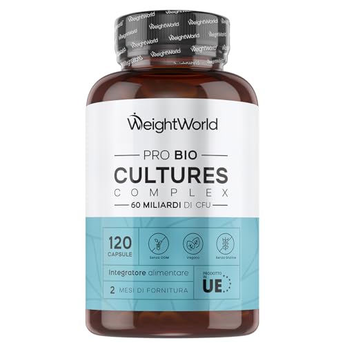 Fermenti Lattici Probiotici con Lactobacillus Gasseri, Lactobacillus Rhamnosus e Lactobacillus Reuteri, Fermenti Lattici con Inulina, Probiotici e Prebiotici per Flora Intestinale, Probiotico Completo