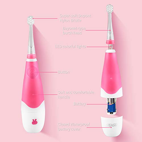 image for Kids Electric Toothbrushes - Seago Baby Sonic Toothbrushfor Kids with 