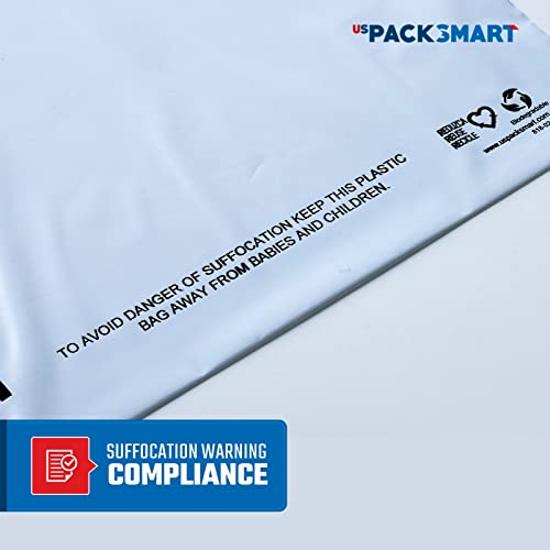 Uspacksmart Poly Mailers 9"X12" Opaque Plastic Shipping Bags. Waterproof & Self-Adhesive. 100-Pack. Ideal For Clothing Or Mail (817-00) #TOP5
