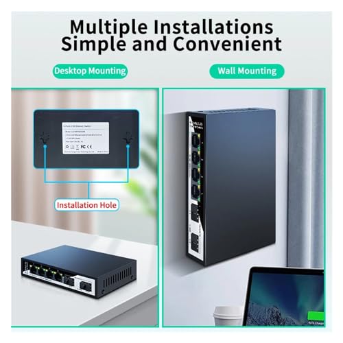 Commutateur Ethernet 2.5G 4 ports et 2 SFP+ 10G non géré