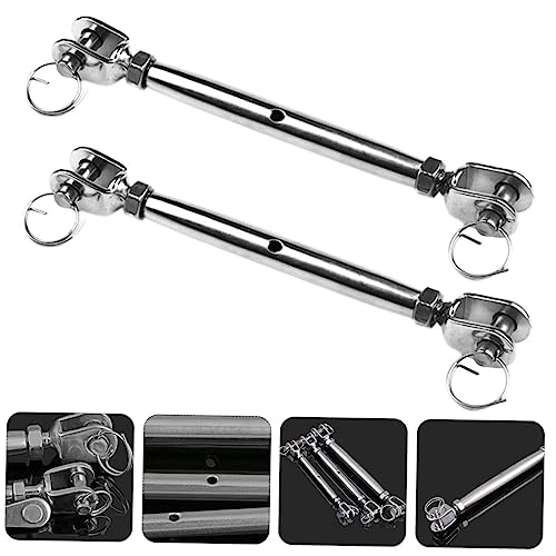 LIFKOME 2pcs Tensores de Cable con Quijada de Acero Inoxidable Resistente para Uso en Exterior y Aparejos miniatura 3