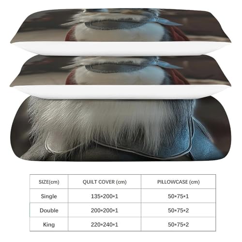 Housse de couette hypoallergénique parure anti-acarien lit mignon chiot - 6