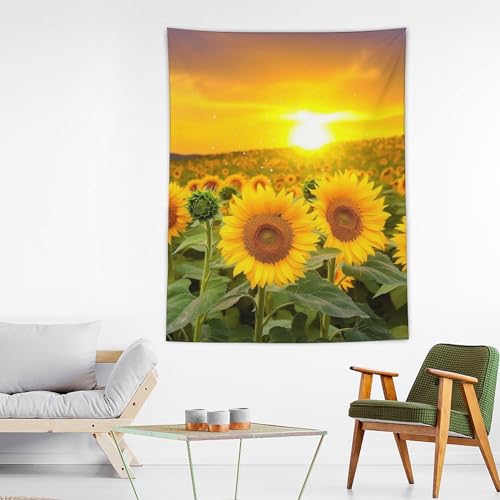 Couverture murale amusante tournesol pour masquer un mur de dortoir