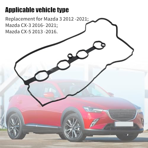 Image of PE01-10-235 Engine Valve Cover Gasket Replacement for Mazda 3 2012 2013 2014 2015 2016 2017 2018 2021 Replacement for Mazda CX-3 2016 2017 2018 2021 Replace PE0110235