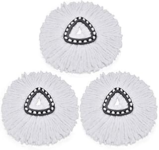 Gulongome 3 Pack Replacement Mop Head Spin Mop Refill,Microfiber Easy Cleaning Mop Head Replacement