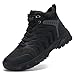 ARISIC Non Slip Work Boots for Men Comfortable Slip Resistant Work Shoes Waterproof Restaurant Chef Shoes Breathable Mesh Ankle Boot Food Service Walking Sneakers Black