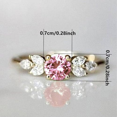 Dainty Shiny Zirconia Engagement Rings for Women4