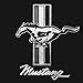 Tee Luv Men's Ford Mustang Insignia Shirt - Ford Running Horse Car Emblem Shirt, Black, M