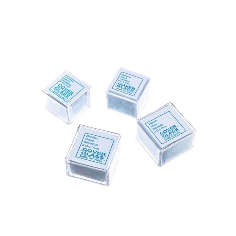 Lamelles de microscope, lames de verre carrées, 18 x 18 mm, 20 x 20 mm, 22 x 22 mm, 24 x 24 mm, 24 x 32 mm, 24 x 40 mm, 100 pièces(24 x 40 mm 100 Pcs)