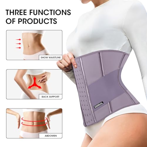 Image of KIMIKAL Women Waist Trainer Corset Belt: Under Clothes Sport Tummy Control Long Torso Shapewear