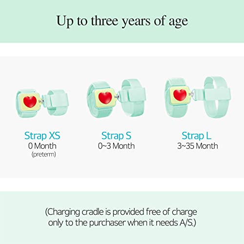 Aimon Smart Band Baby Monitor - Tracks Heart Rate, Average Oxygen As Sleep Quality Indicators. Tracks Temperature, Falling And Crying Too. Has 2 Sizes(Small+Large) For 0~35Months. #TOP5