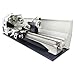 Yokoma Metal Lathe Precision Metal Lathe Machine Benchtop Metal Working Lathe Double Chuck Metal Lathe for Metal Turning Auto Switch Between Metric and Imperial Mini Lathe 1100W