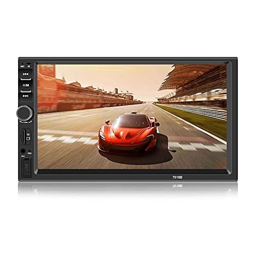 Andven Autoradio Bluetooth, Radio de coche 2 DIN, Pantalla táctil de 7 Pulgadas, Micrófono de Apoyo BT/FM/USB/TF/AUX, Reproductor MP5 de Coche con Cámara de Visión Trasera + Mando a Distancia