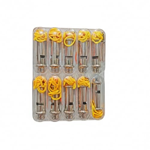 Set de 10 silbatos deportivos de plástico PP durables miniatura 1