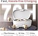 Hearing Aids for Seniors, Hearing Aid Rechargeable for Hearing Loss, Personal Hearing Amplifier with Volume Control and Portable Magnetic Charging Case, Noise Canceling Hearing Aids (Whtie)