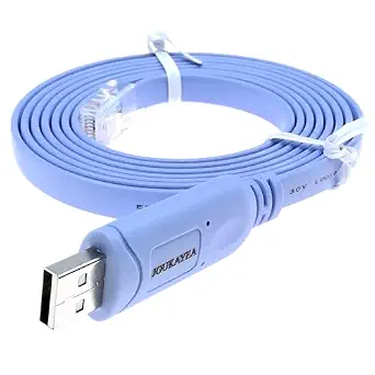 FTDI USB RJ45 Console Cable for Cisco, Juniper, H3C, Ubiquiti, Linksys, Netgear Routers & Switches, 1.8M