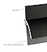 KC Hardware Door Bottom Sweep with Rain Drip Cap, Exterior Door Rain Drip Guard, Bottom Door Weather Stripping, Black Anodized Aluminum with Grey Vinyl Insert, 36-inch