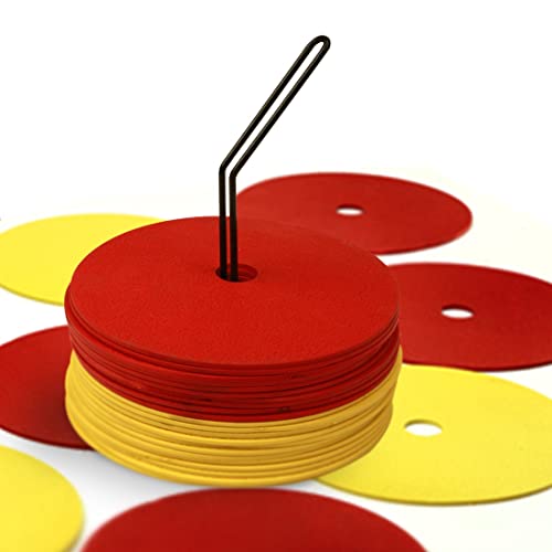 Image of GSi Spot Markers - Non-Slip Non-Toxic Poly Spots - Floor Markers for PE, Sports & Classroom Activities