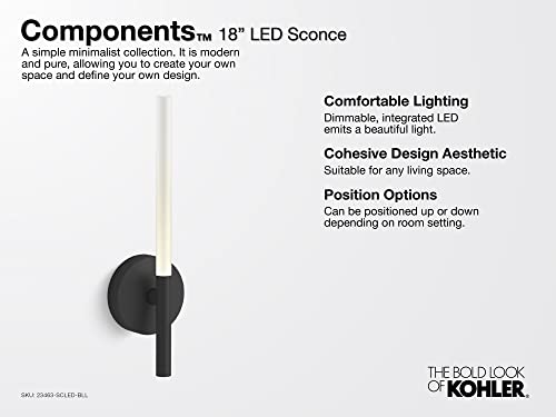 Image of KOHLER Components LED Scone, 1 Light, Brushed Moderne Brass, 23463-SCLED-2GL