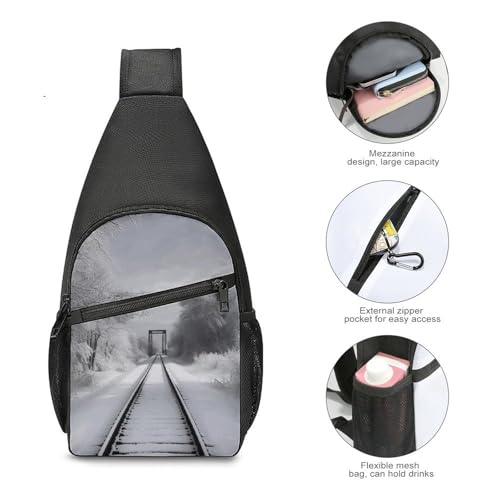 Morrales de senderismo crossbody ligero 15.4x8.3x3.5 in miniatura 5
