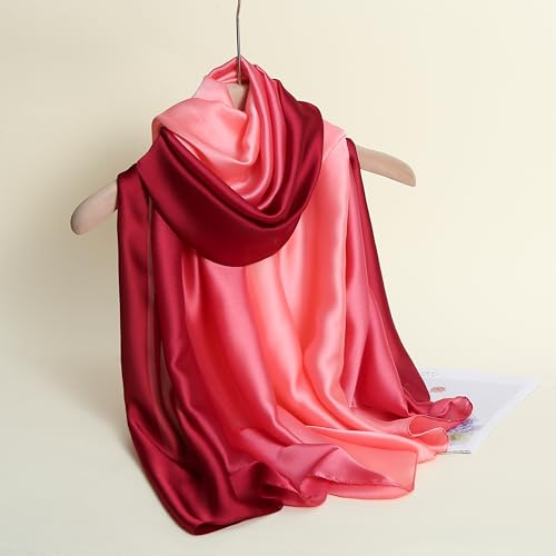 Image of Printed Poly Silken feel Scarf Stole for Women | Stylish, Soft, & Lightweight | Satin Feel Neck Scarf, Hair Scarf, Head Scarf for Women