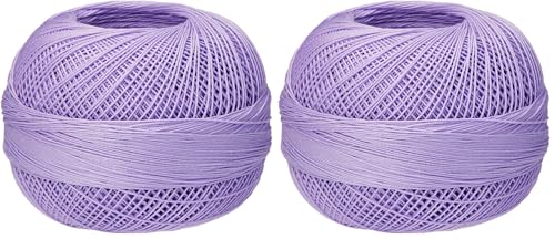 Hilos de algodón Lizbeth Premium, tamaño 40, morado claro, pack de 2 miniatura 1