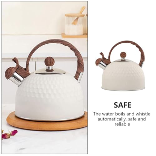 Bouilloire à thé sifflante 2,5L ergonomique pour la maison