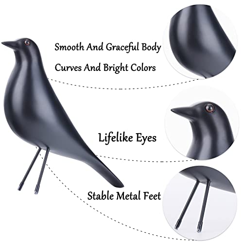 Xiyouqi Bird Figurine Decor, Bird Statue And Sculpture Home Decor, Modern Minimalist Style Birds Decorative Ornaments For Living Room, Bedroom, Office Desktop, Cabinets (Black) #TOP2