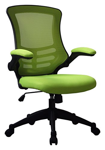 Image of Eliza Tinsley Furniture Luna Mesh Chair with Folding Arms - Green