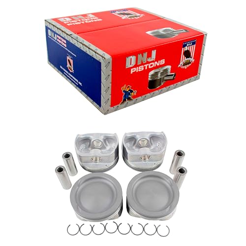 DNJ P484.20 Oversize Piston Set for 2009-2022 Ford, Mazda, Mercury 3, 5, 6 2.5L L4 16V DOHC 2488cc