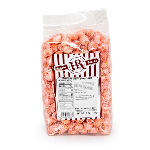Bubble Gum Popcorn | 7 oz | Made in Small