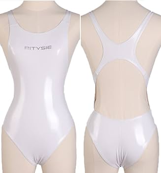 Amazon.co.jp: BITYSIE エナメル水着 レディース 競泳水着