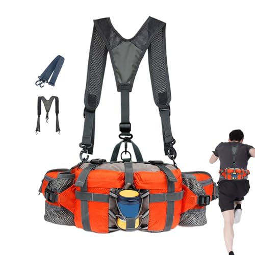 Sac de taille de randonnée doté d'un porte-bouteille et d'un tissu hermétique