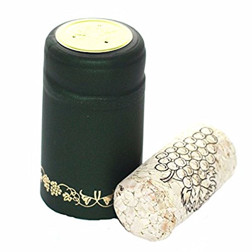 Home Brew Ohio Paquete profesional de corcho y PVC (verde con uvas doradas) Cover