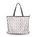 JUMBEAR Canvas Tote Bag Damen Handtasche Frankreich Eiffelturm Windmühle Abstrakt Damen Shopping Schultertasche L, a, Large