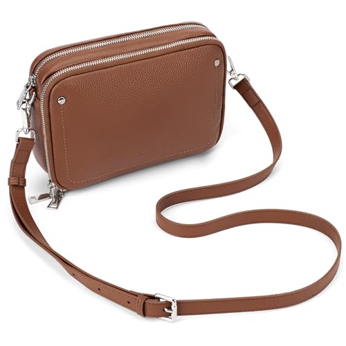 Image of befen Genuine Leather Crossbody Bags for Women, RFID Leather Purses