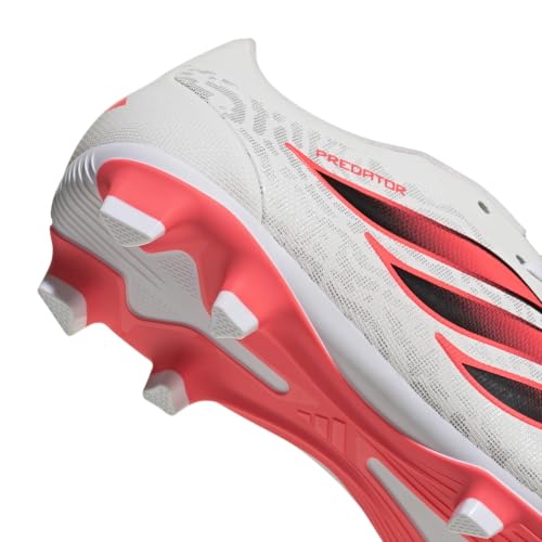 adidas Unisex Predator Club Fold-Over Tongue Firm Ground/Multi Ground Football Boots Shoes, FTWR White/Solar Turbo/core Black, 46 EU – Ansicht 4