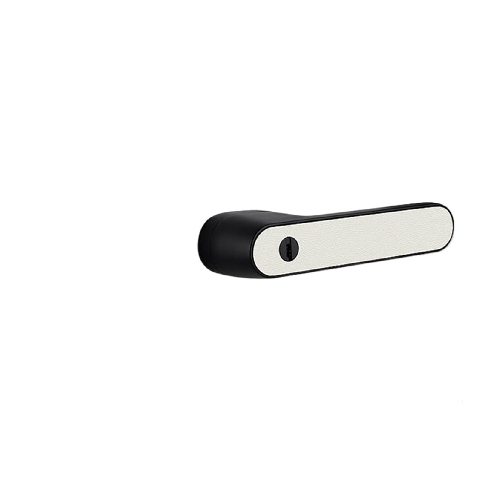 Sjloynwq 60A2 White Indoor Solid Wood Door Handle Lock Silent Hardware Home(60A2 White)