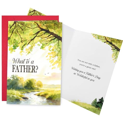 Carte de fête des pères Ogeby amusante avec texte What Is a Father