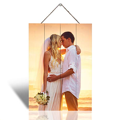 Artblox Custom Picture Frames On Real Wood Wall Art Print Pictures From Your Phone Wedding Baby Dog Family Christmas Customized Gifts Photo Prints Personalized Wall Decor #TOP1