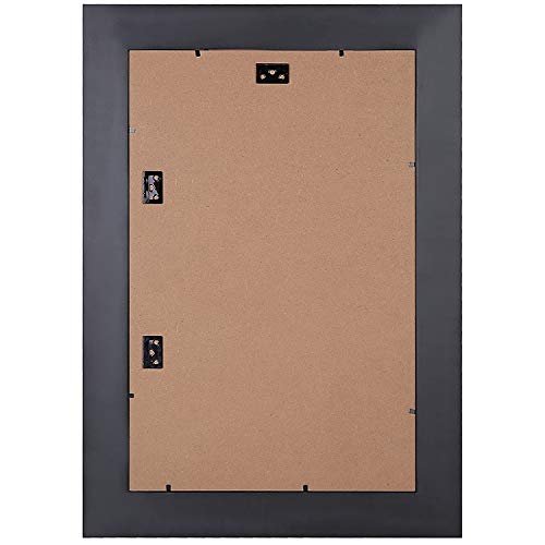 Space Art Deco, 11X17 Picture Frame With Ornate Antique Gold Color - Certificate/Diploma/Poster Holder - Sawtooth Hangers - Wall Mounting - Landscape Portrait - Glass (Black/Antique Gold) #TOP5