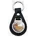 Black Leather We Bare Bears Baby Bears Keychain