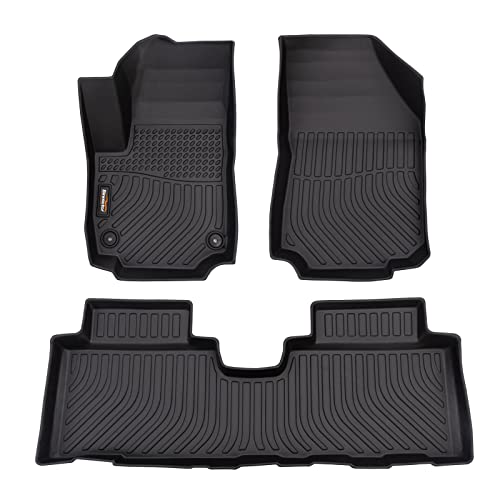Binmotor All Weather Floor Mats for GMC Terrain 2018-2023丨Chevrolet Equinox 2018-2023丨1st & 2nd Row丨 Chevy Equinox Car Floor Liners