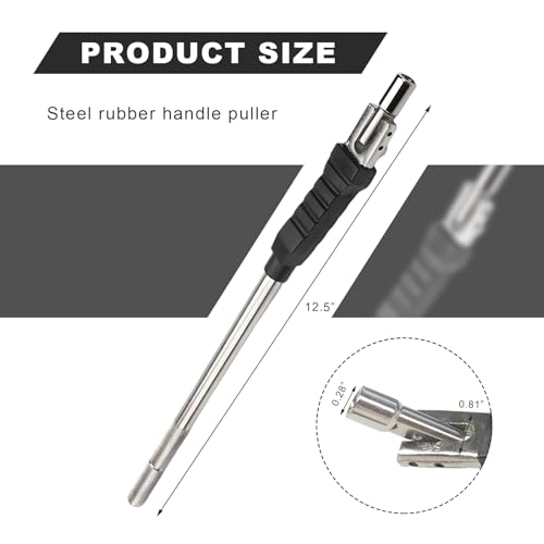 Image of Wevdn Valve Stem Puller, Automotive Tire Valve Stem Installation Tool with Rubber Boot, Universal Tire Valve Stem Valve Core Removal Tool for Most Vehicles, Car Accessories