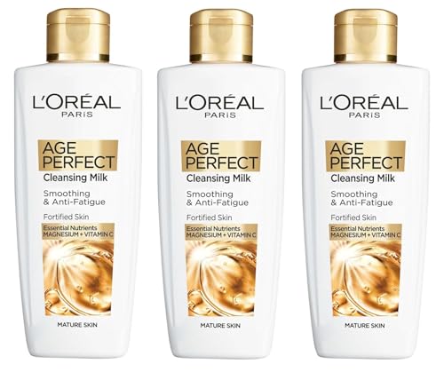 L'Oréal Paris Age Perfect Reinigungsmilch, 3er Pack (3 x 200ml)