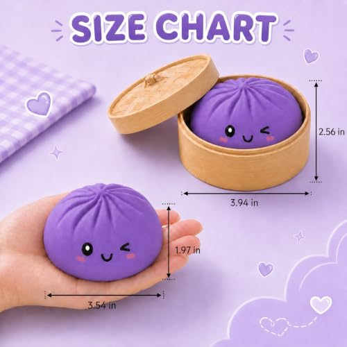 Dumpling Squishies, Dumpling Mystery Box, Colorful Dumplings Stress Balls Fidget Sensory Toy, for Adults,Suitable for Office Workers to Release Stress and Negative Emotions. — view 4