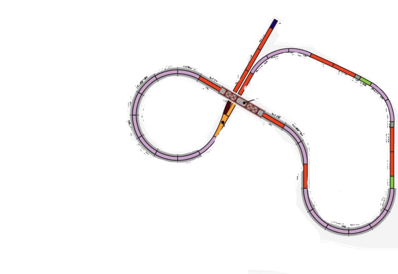 Rokuhan Layout Plan P Complete Track Set (47.6" x 39.3")